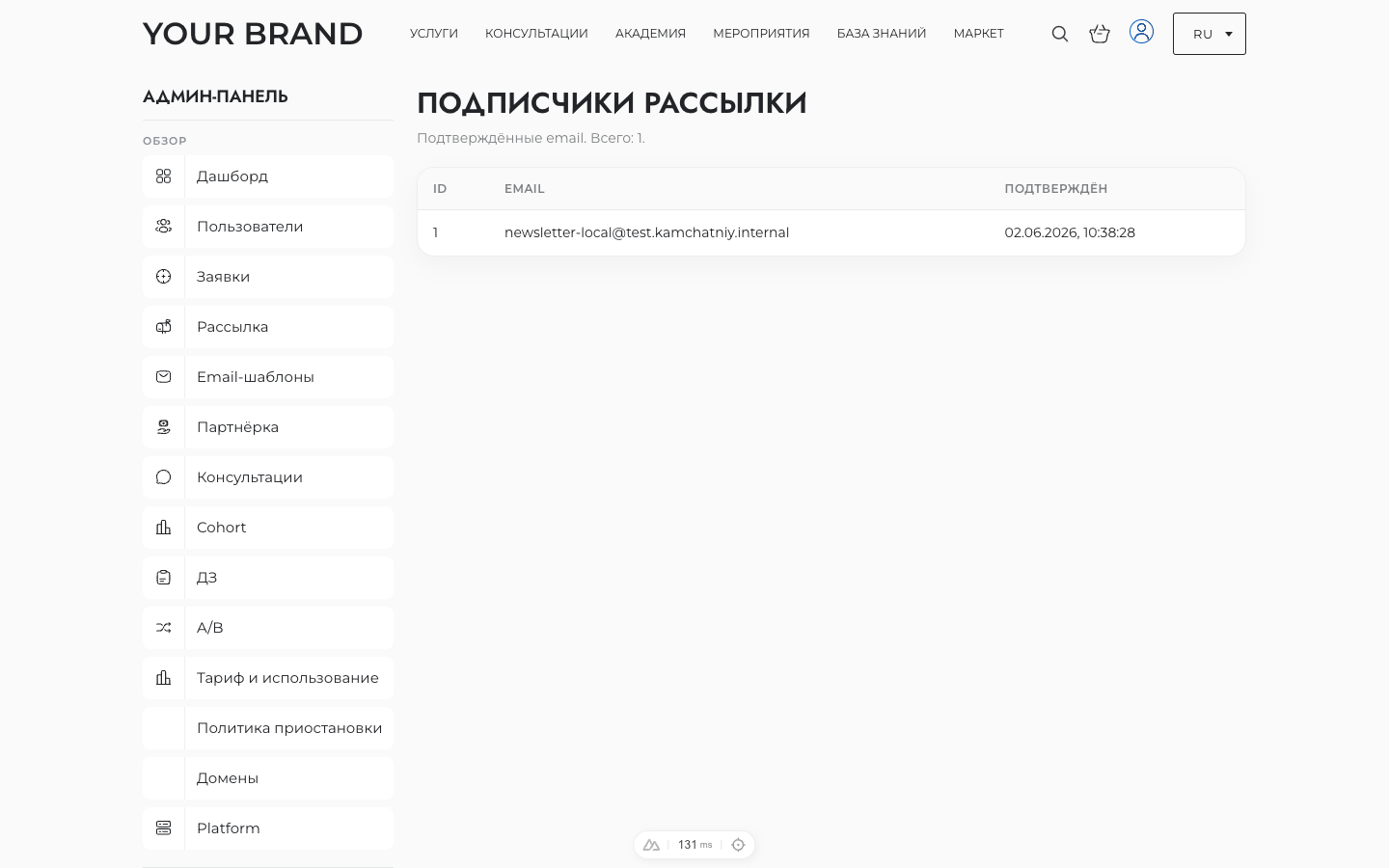 Рассылки
